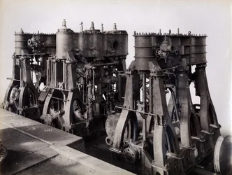 Yard no. 647, Baikal. Les trois moteurs principaux installés sur le ferry brise-glace Baikal, 1896